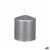 Candle Silver 9 x 10 x 9 cm (12 Units)