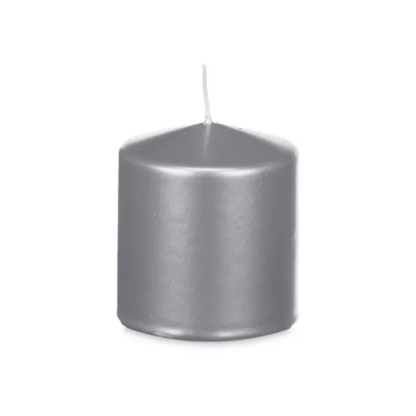 Candle Silver 9 x 10 x 9 cm (12 Units)