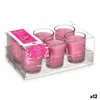 Scented Candle Set 16 x 6,5 x 11 cm (12 Units) Glass Orchid