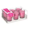 Scented Candle Set 16 x 6,5 x 11 cm (12 Units) Glass Orchid