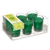 Scented Candle Set 16 x 6,5 x 11 cm (12 Units) Glass Bamboo