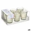 Scented Candle Set 16 x 6,5 x 11 cm (12 Units) Glass Cotton