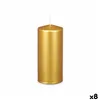 Candle Golden 9 x 20 x 9 cm (8 Units)