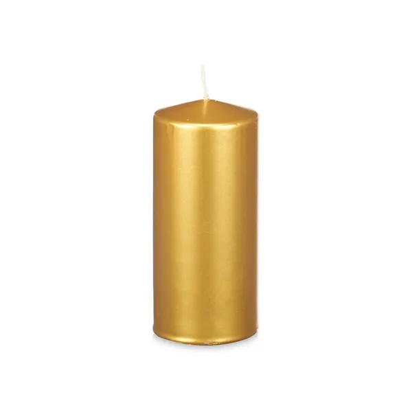 Candle Golden 9 x 20 x 9 cm (8 Units)