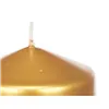 Candle Golden 7 x 7,5 x 7 cm (24 Units)