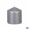 Candle Silver 7 x 7,5 x 7 cm (24 Units)