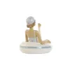 Decorative Figure Home ESPRIT White Sky blue Mediterranean 17,5 x 10 x 10,5 cm (2 Units)