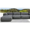 Pouffe Home ESPRIT Grey 87 x 87 x 32 cm