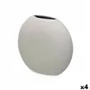 Vase Grey Ceramic 29 x 26 x 11 cm (4 Units) Circular