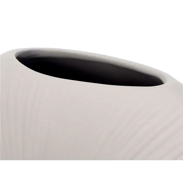 Vase Grey Ceramic 29 x 26 x 11 cm (4 Units) Circular