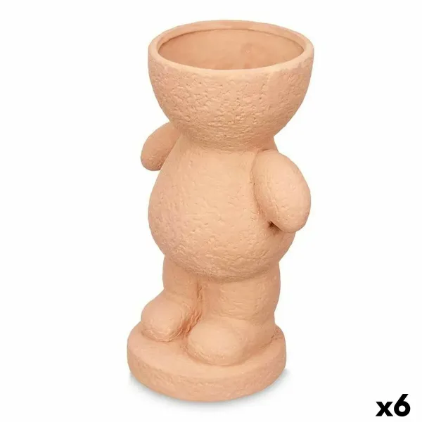 Decorative Figure Orange 16 x 25 x 12 cm Vase (6 Units)