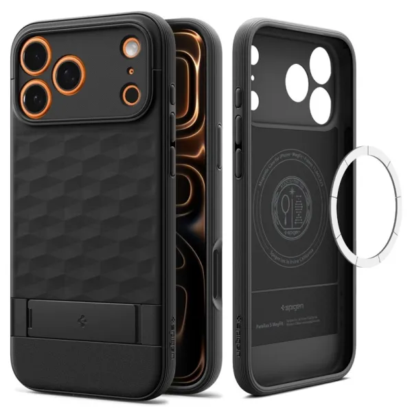Spigen Parallax S Mag MagSafe - Case for iPhone 17 Pro Max (Matte Black)