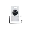 Toilet Roll Holder Black Steel ABS 12 x 14 x 3,5 cm (12 Units)