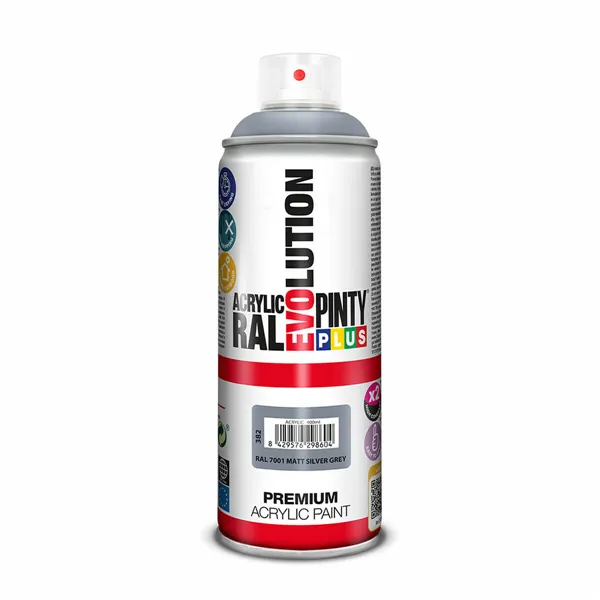 Spray paint Pintyplus Evolution RAL 7001 Grey Silver 400 ml Matt