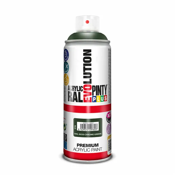 Spray paint Pintyplus Evolution RAL 6020 Dark green 400 ml Chromed