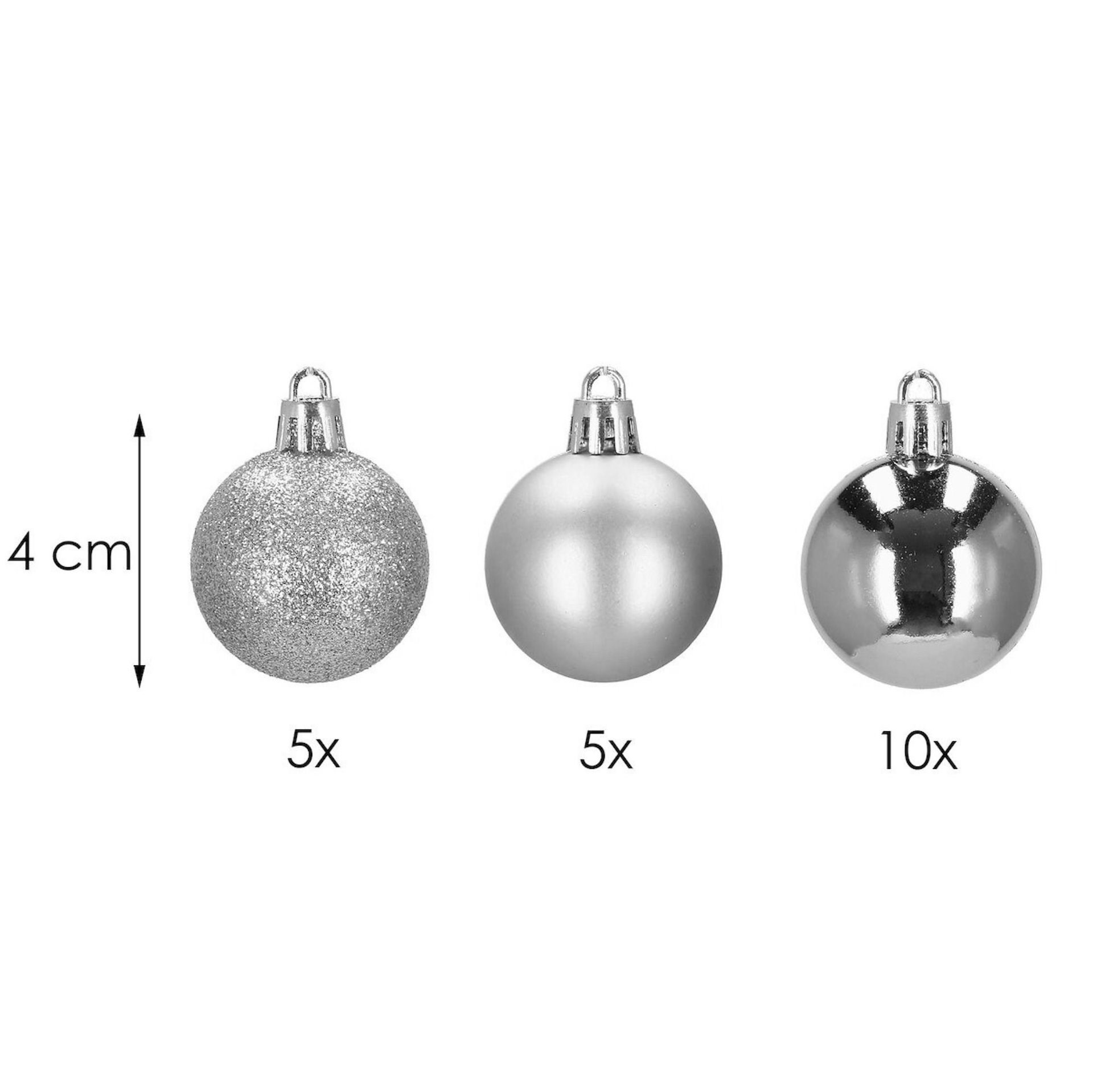 Christmas balls Springos CA0095 4cm 20 pcs