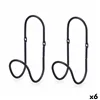 Hangers Black Metal Set 2 Pieces (6 Units)