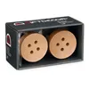 Hangers Brown Wood Buttons Set 2 Pieces (6 Units)