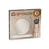 Wall mirror White Metal MDF Wood 33,7 x 30 x 10 cm (4 Units)