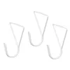 Hangers White Metal Triangular Set 3 Pieces (6 Units)