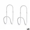 Hangers White Metal Set 2 Pieces (6 Units)