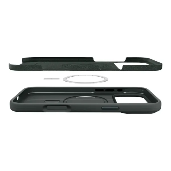 Spigen Silicone Fit Mag MagSafe - Case for iPhone 17 Pro Max (Abyss Green)