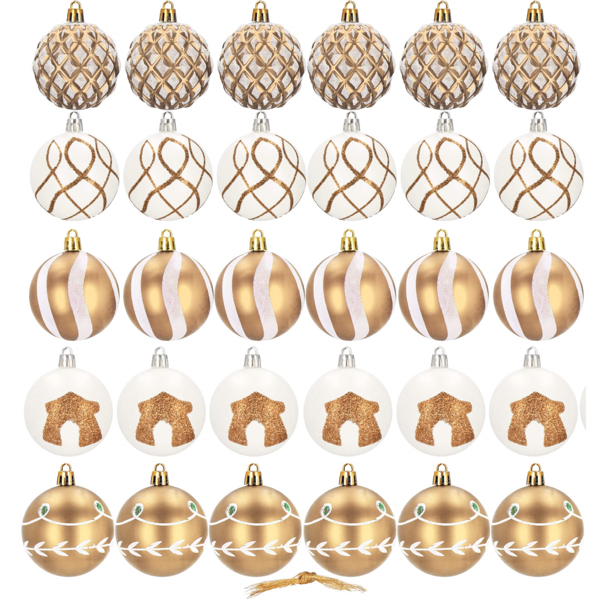 Christmas Tree Ornaments Springos CA0865 6 cm 30 pcs