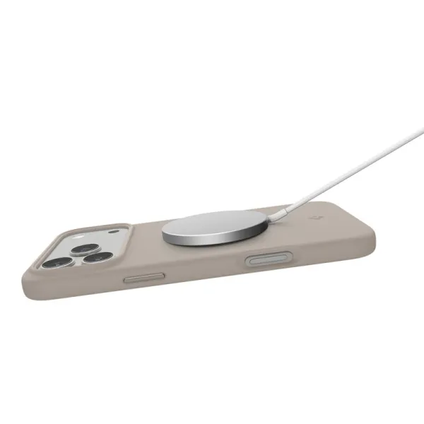 Spigen Silicone Fit Mag MagSafe - Case for iPhone 17 Pro Max (Stone)