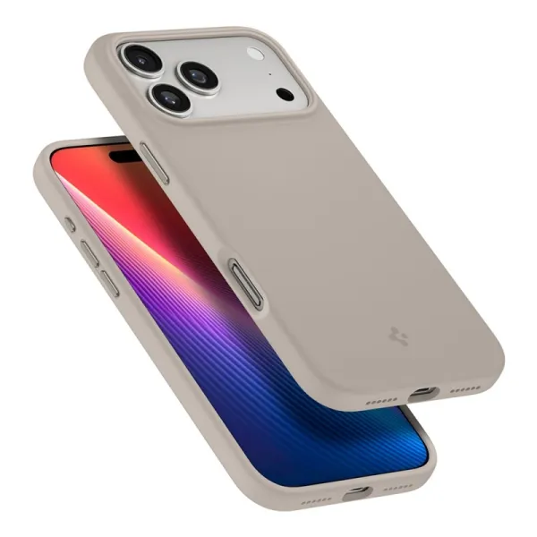 Spigen Silicone Fit Mag MagSafe - Case for iPhone 17 Pro Max (Stone)