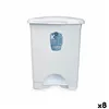 Pedal bin White Plastic 10 L (8 Units)