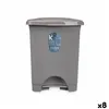 Pedal bin Grey Plastic 10 L (8 Units)