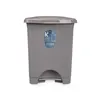 Pedal bin Grey Plastic 10 L (8 Units)