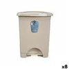 Pedal bin Beige Plastic 10 L (8 Units)