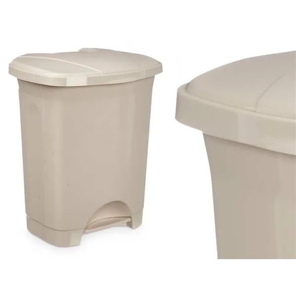 Pedal bin Beige Plastic 10 L (8 Units)