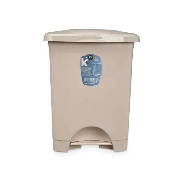 Pedal bin Beige Plastic 10 L (8 Units)