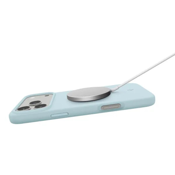 Spigen Silicone Fit Mag MagSafe - Case for iPhone 17 Pro Max (Mute Blue)