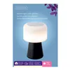 LED Lamp with Bluetooth Speaker and Wireless Charger Lumineo 894415 Black 22,5 cm Rechargeable