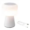 LED Lamp with Bluetooth Speaker and Wireless Charger Lumineo 894417 White 22,5 cm Rechargeable