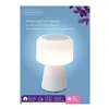 LED Lamp with Bluetooth Speaker and Wireless Charger Lumineo 894417 White 22,5 cm Rechargeable