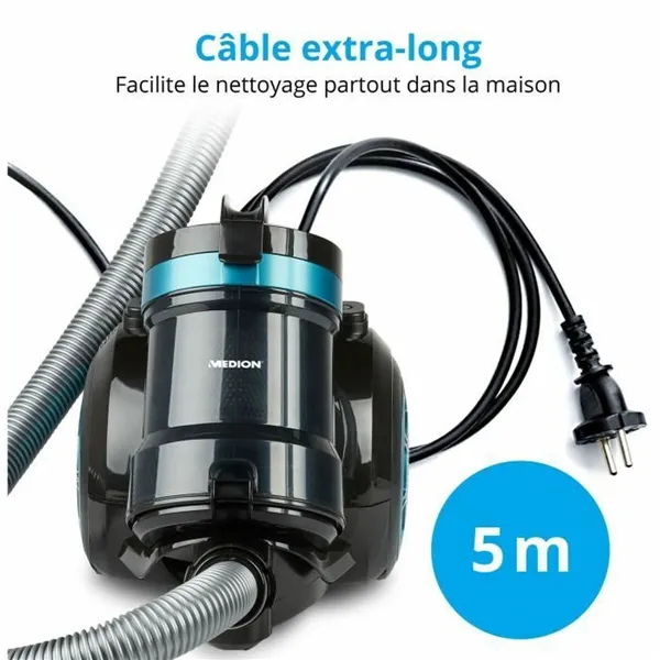 Extractor Medion Turquoise Black/Blue 800 W