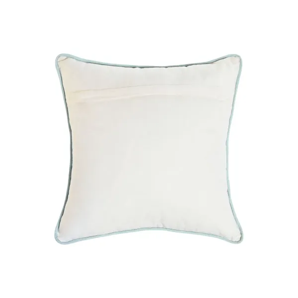 Cushion Home ESPRIT Blue White Green 40 x 5 x 40 cm (2 Units)