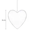 Acrylic bauble Springos CA2008 8cm heart