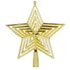 Christmas tree topper Springos CA1277 23 cm gold star | Buy online — Megaluks