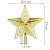 Christmas tree topper Springos CA1277 23 cm gold star | Buy online — Megaluks