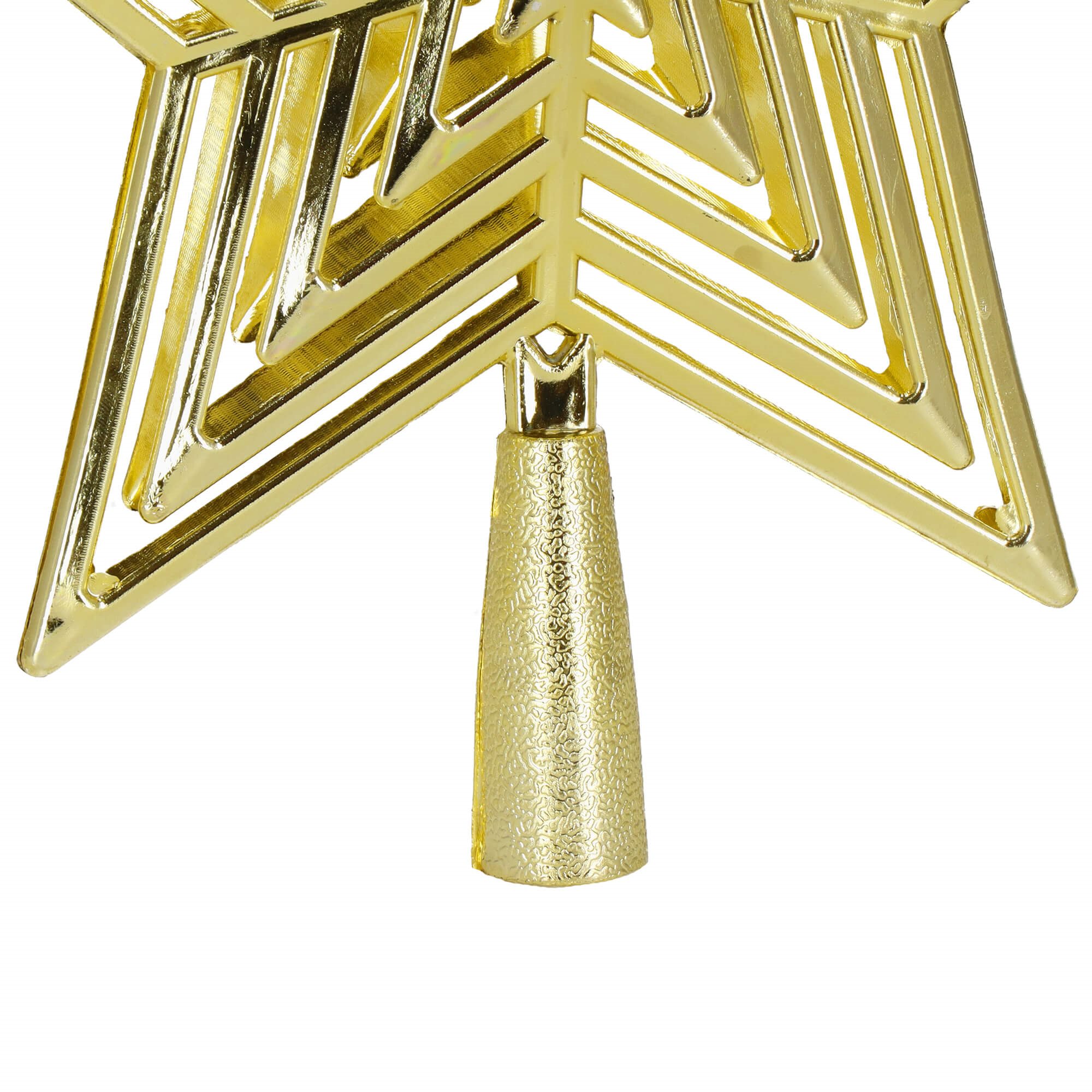 Christmas tree topper Springos CA1277 23 cm gold star | Buy online — Megaluks