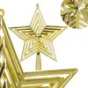 Christmas tree topper Springos CA1277 23 cm gold star | Buy online — Megaluks