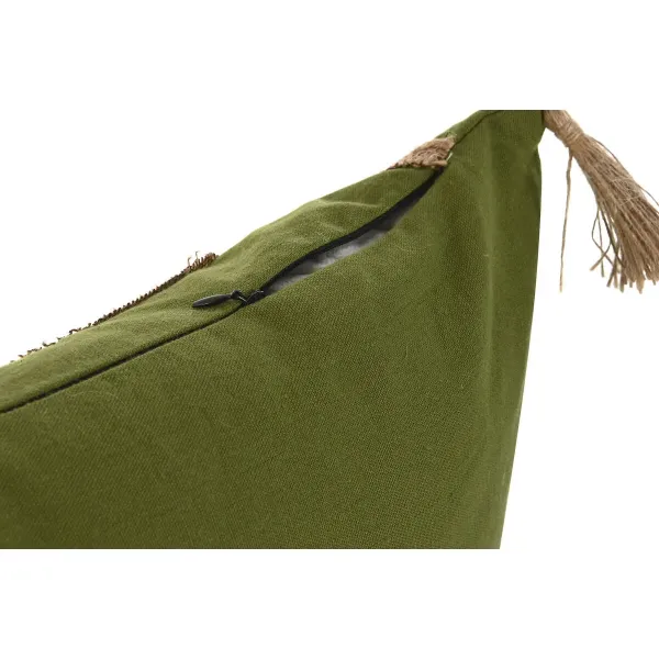 Cushion Home ESPRIT Green Natural Boho 45 x 5 x 45 cm