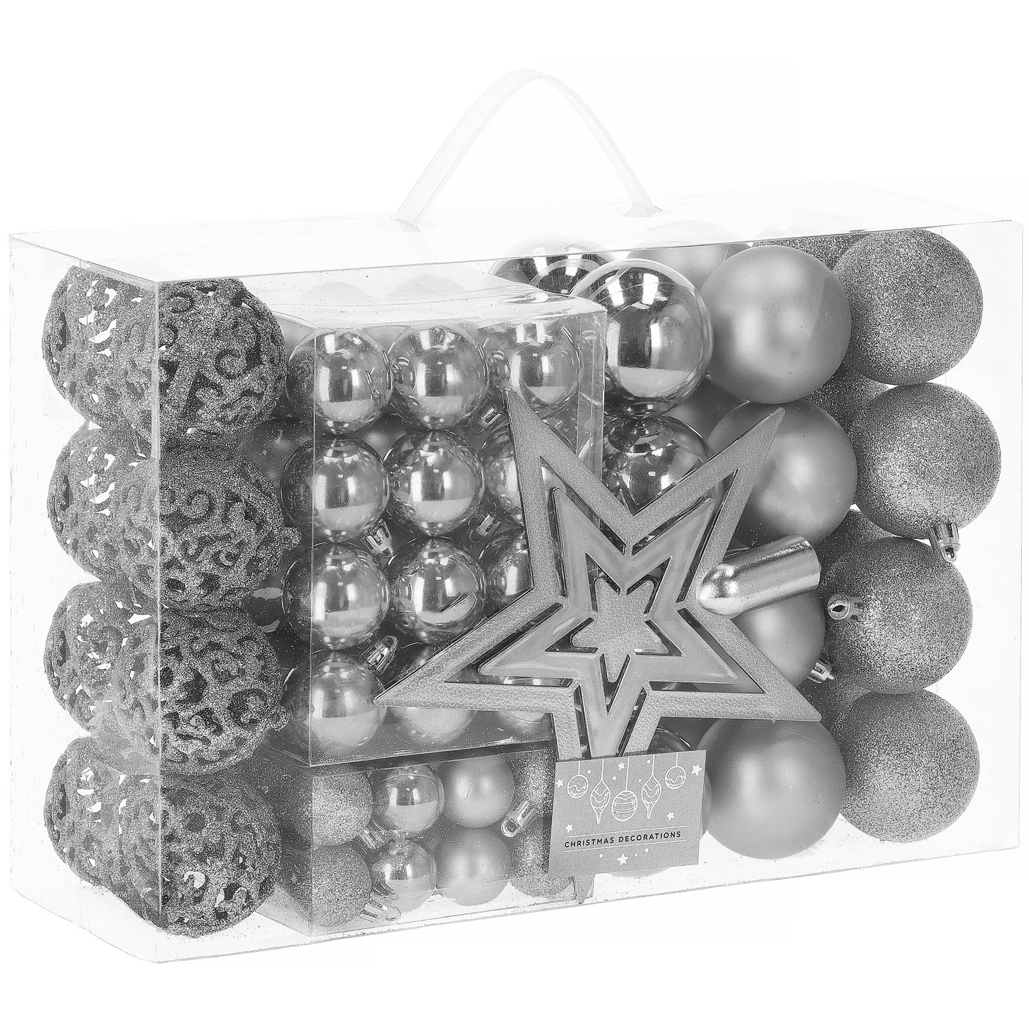 Christmas tree baubles Springos CA0020 set of 100