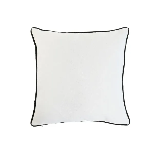 Cushion Home ESPRIT White Black Printed 45 x 15 x 45 cm