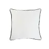 Cushion Home ESPRIT White Black Printed 45 x 15 x 45 cm